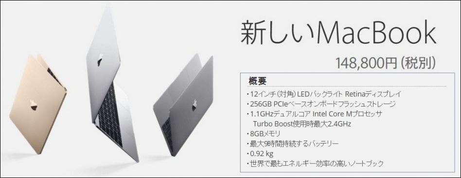 新型MacBook(148,800円)が当たる
