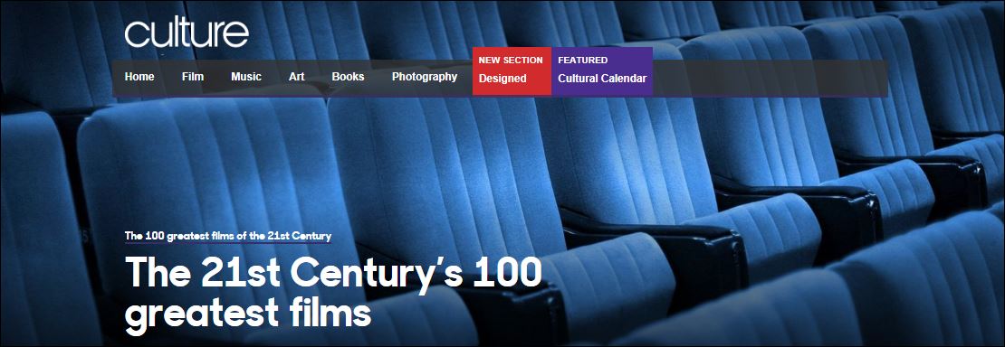 英国BBCが選んだ「21世紀の最も偉大な映画 ベスト100」
