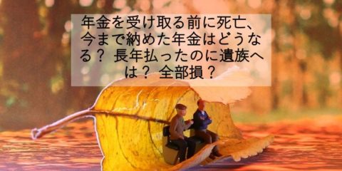 年金を受け取る前に死亡、今まで納めた年金はどうなる? 長年払ったのに遺族へは? 全部損? 死亡一時金・遺族年金とは?