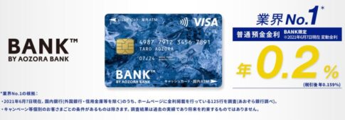 【2021年版 あおぞら銀行 BANK支店】口座開設手順！